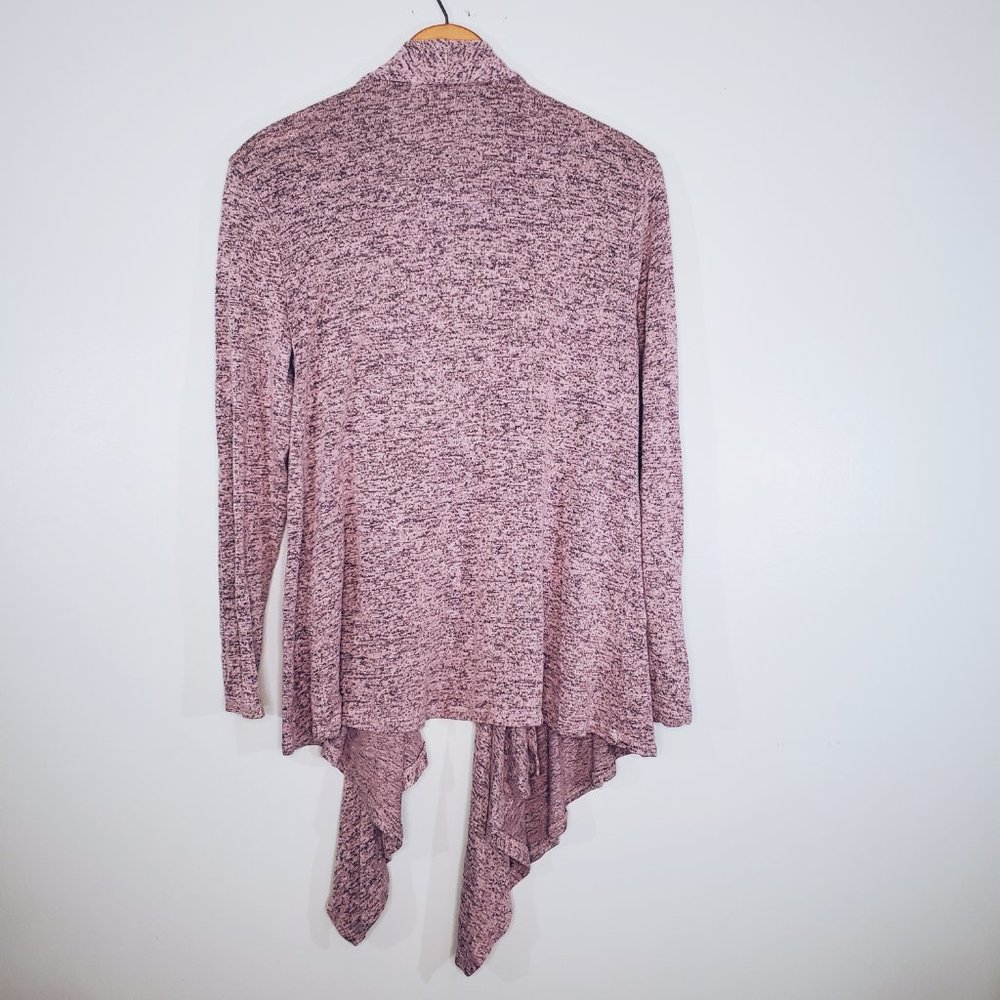 Philosophy Lavender Black Marbled Asymmetrical Cardigan M - Picture 9 of 10